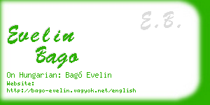 evelin bago business card