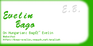 evelin bago business card